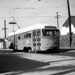 Larchmont Boulevard History: Streetcar Photo from 1950 Larchmont Boulevard History: Streetcar Photo from 1950