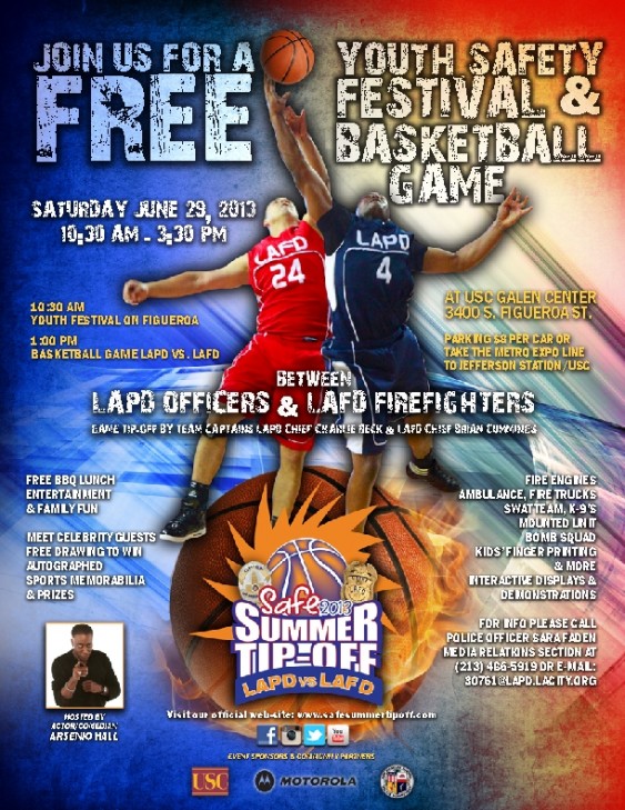 Safe Summer Tip Off - LAPD vs LAFD @ USC Galen Center | Los Angeles | California | United States