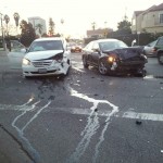 Photos: Early Sunday Accident on Rossmore at Beverly Photos: Early Sunday Accident on Rossmore at Beverly